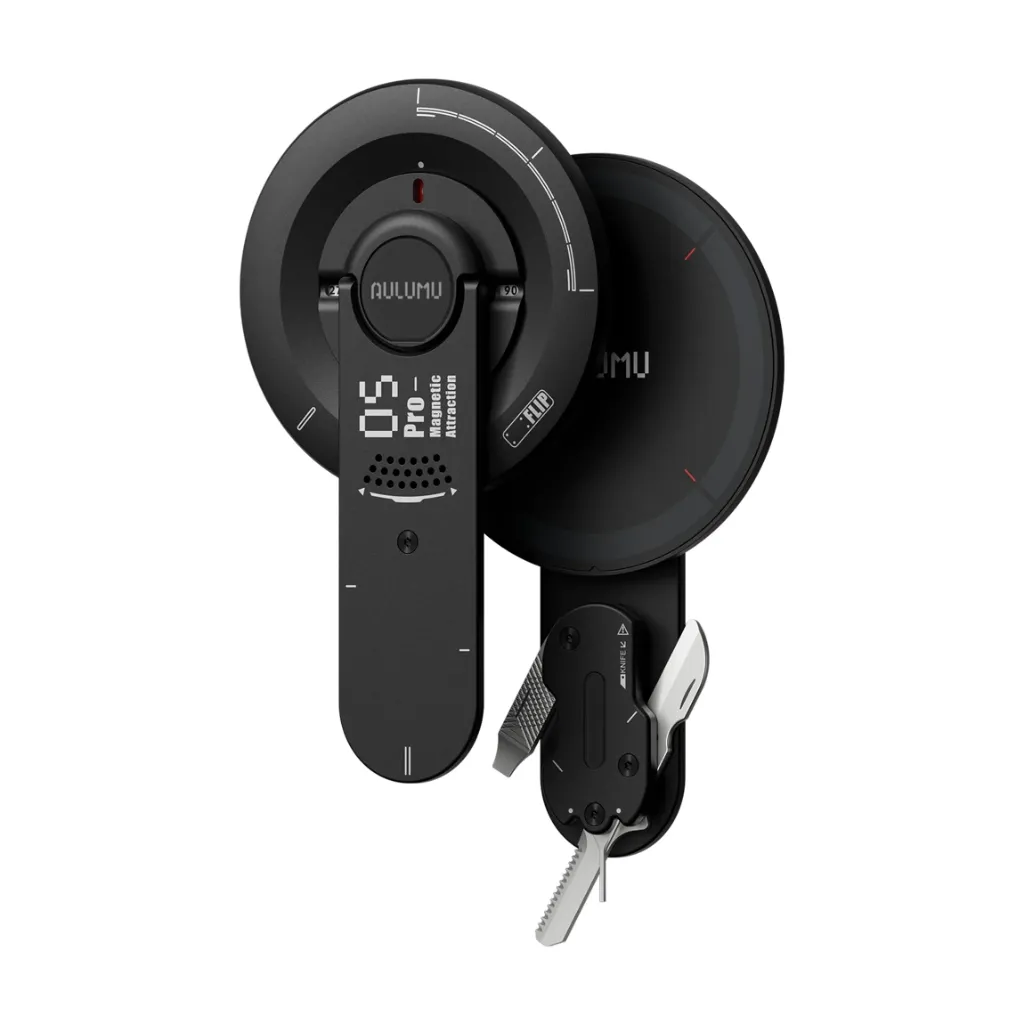 Aulumu G05 Pro 8-in-1 Multifunctional Magnetic Phone Stand - Midnight Black