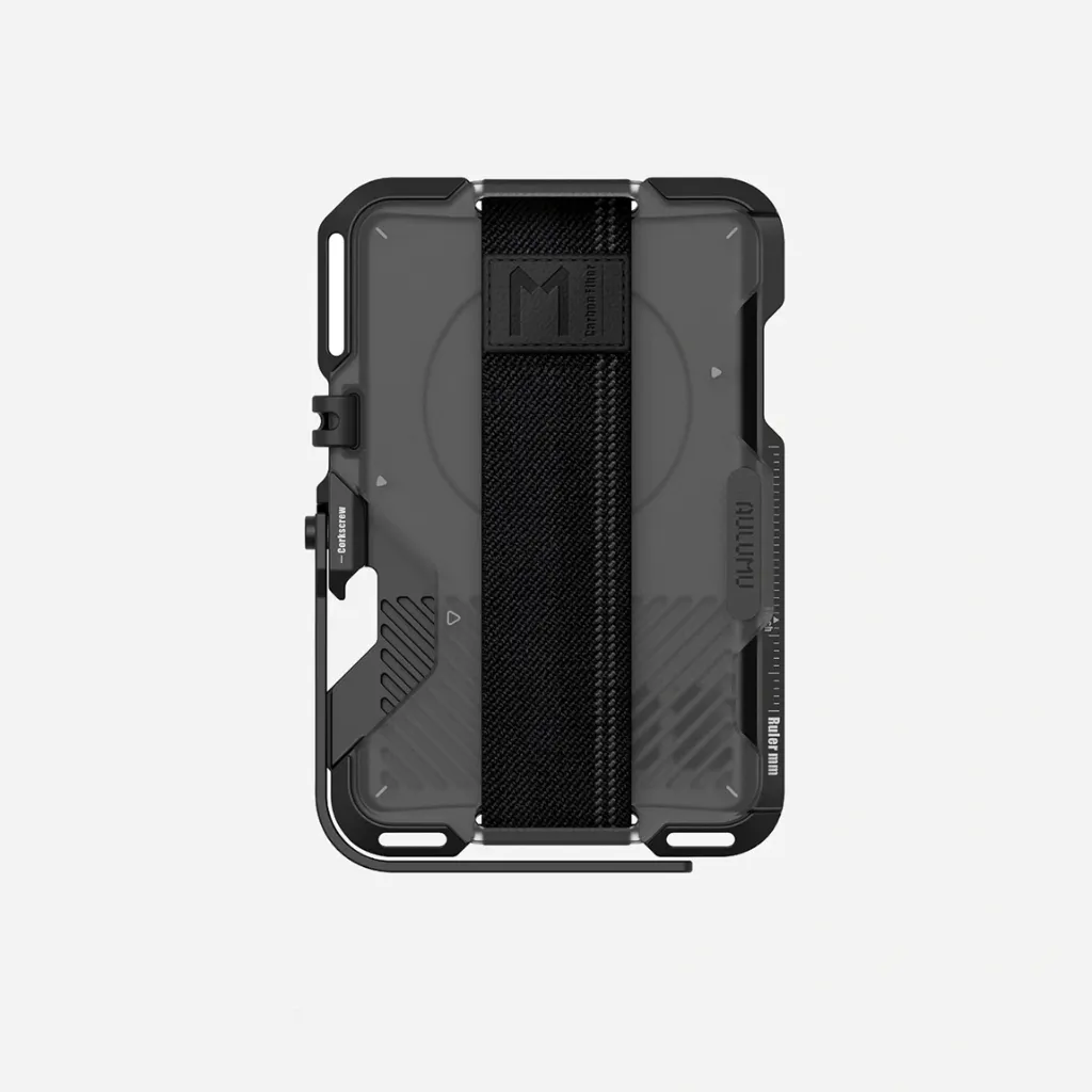 Aulumu  Multi-Tool Magnetic Metal Wallet | Frosted Cover | MagSafe - Translucent Gray