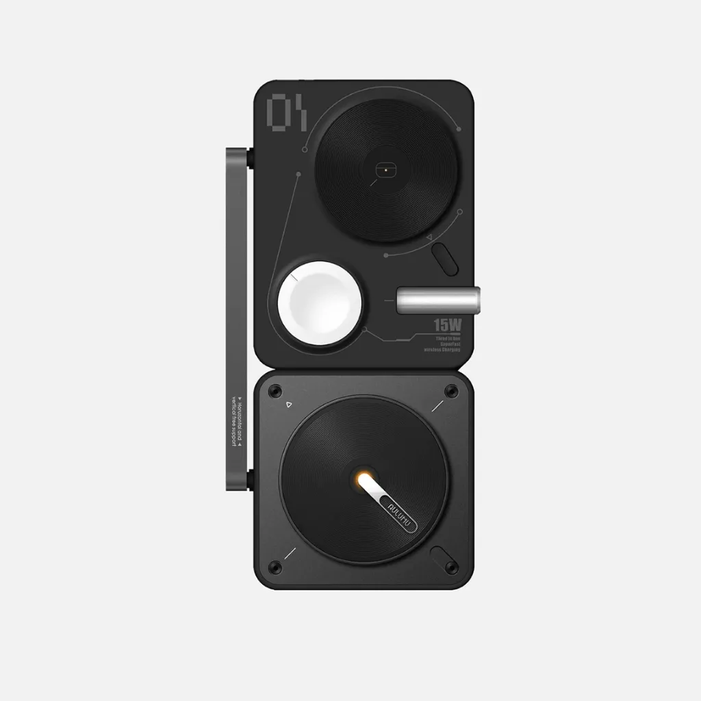 Aulumu 4-in-1 Folding Wireless Charging Station & Pad | MagSafe