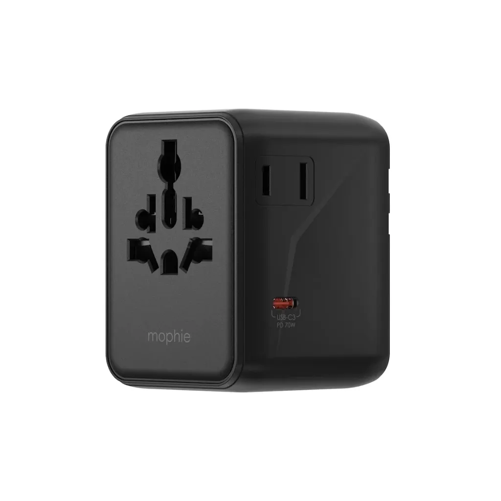 Mophie Essentials 70W GaN 5 Ports + AC Travel Adapter