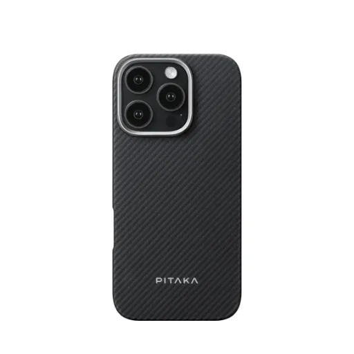 Pitaka Ultra Slim Case for iPhone 16 Pro - Black/Grey