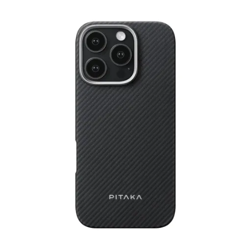 Pitaka Ultra Slim Case for iPhone 16 Pro Max - Black/Grey