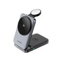 Powerology Qi2-15W Magsafe iPH15 Multi-Device Charging Stand - Black