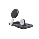 Powerology 3-in-1 Foldable Magnetic Wireless Charging Bracket - Black