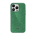 Lacoste Hard Case IML Double Layer & Dyed Bumper Signature Pattern Compatible with iPhone 14 Pro Max - Green