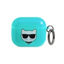 Karl Lagerfeld TPU Choupette Fluo Case for Apple Airpods 3 - Blue