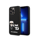 Karl Lagerfeld Liquid Silicone Karl Choupette Case for iPhone 14 Pro - Black