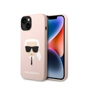 Karl Lagerfeld Magsafe Silicone Karl"s Head Hard Case for iPhone 14 - Light Pink