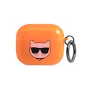 Karl Lagerfeld TPU Choupette Fluo Case for Apple Airpods 3 - Orange