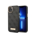 Guess Magsafe 4G PU Case With Metal Plate Logo iPhone 14 - Black