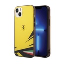 Ferrari PC/TPU Case With Double Layer Print For iPhone 14 Plus - Yellow