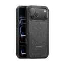 DUX DUCIS SHLD Series For iPhone 17 Pro Max Magnetic Case (Contour Pattern) - BLACK
