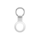 Devia Silicon Secure Holder with Key Ring for AirTag – White