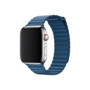 Devia strap Elegant Leather Loop for Apple Watch 44mm/ 42mm cape cod blue