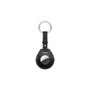 WIWU Calfskin Key Ring For Airtag - Black