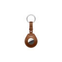 WIWU Calfskin Key Ring For Airtag - Brown