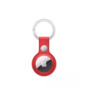 Wiwu Leather Key Ring Airtag Anahtarlk Red