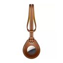 WIWU CALFSKIN BAG CHARM FOR AIRTAG - BROWN