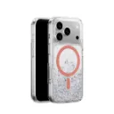 SwitchEasy Starfield 3D Glitter Shockproof Case for iPhone 17 Pro  | MagSafe -Transparent / Coral Ring