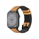 SwitchEasy Hybrid Silicone-Leather Apple Watch Band- 44/45/46/49mm -Brown