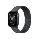 PITAKA Carbon Fiber Apple Watch Band Modern 40/41/42/44/45/46/49mm - Black/Grey Twil